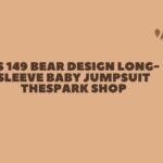 rs 149 bear design long-sleeve baby jumpsuit thespark shop