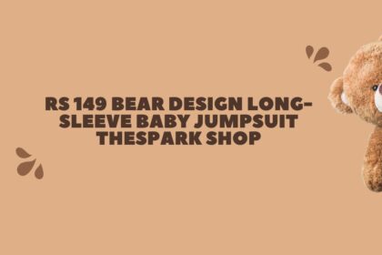 rs 149 bear design long-sleeve baby jumpsuit thespark shop